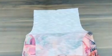 دوخت پیراهن دخترانه با پیراهن مردانه