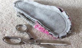 آموزش دوخت دمپایی دست دوز رو فرشی با لباس های کهنه