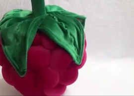 آموزش دوخت تمشک دست دوز غول پیکر با پارچه مخمل